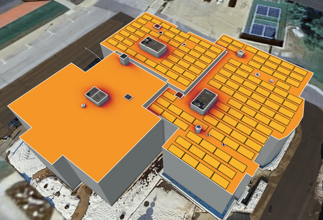 Sparta Library solar project 3D design rendering